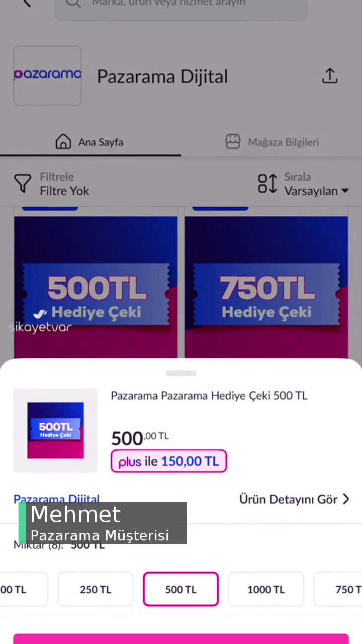 Pazarama Plus Kampanya Aldatmacası videonun kapak resmi