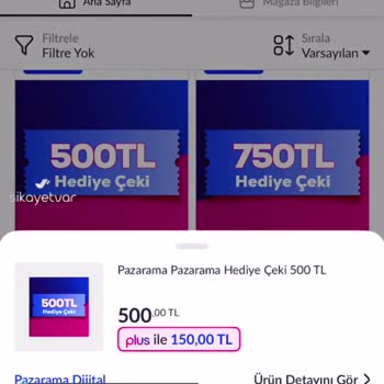 Pazarama Plus Kampanya Aldatmacası
