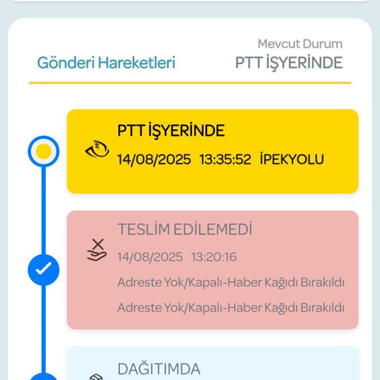 Evde Olmama Rağmen Teslim Edilmeyen Kargo Ve İlgisiz Müşteri Hizmetleri Mağduriyeti