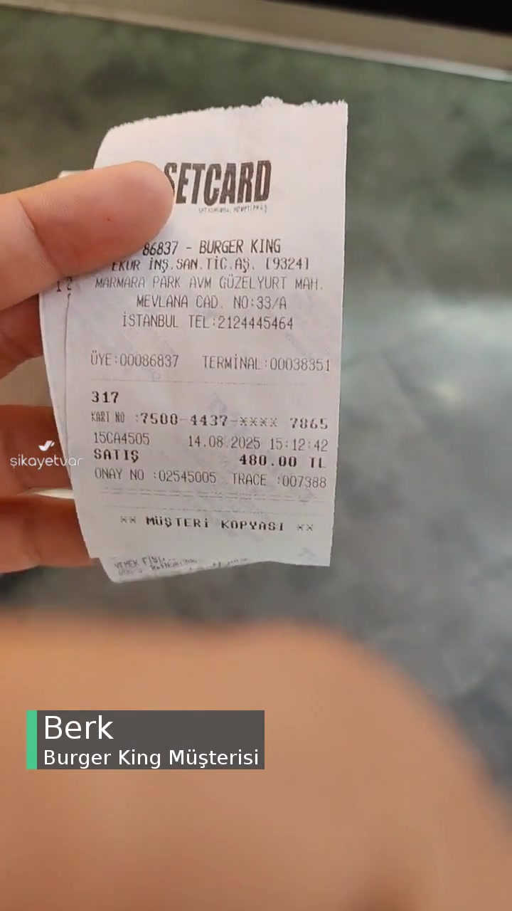 Burger King Setcard Parçalı Ödeme Problemi videonun kapak resmi