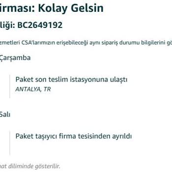 Prime Üyelik Avantajı İle Aldığım Siparişim Teslim Edilmedi, Bilgilendirme Yapılmadı