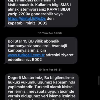Taahhüt Bitiminde Gece Bildirimiyle Yüksek Fatura Mağduriyeti Yaşadım