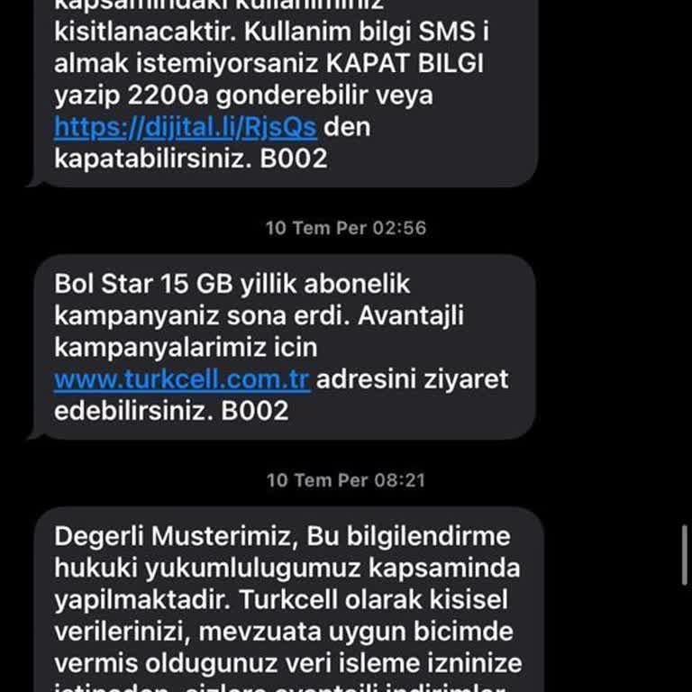 Taahhüt Bitiminde Gece Bildirimiyle Yüksek Fatura Mağduriyeti Yaşadım