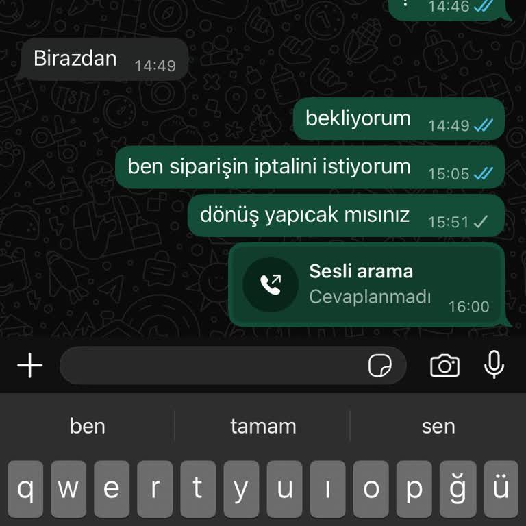 Sipariş Sonrası İletişim Eksikliği Ve İade Sürecinde Mağduriyet