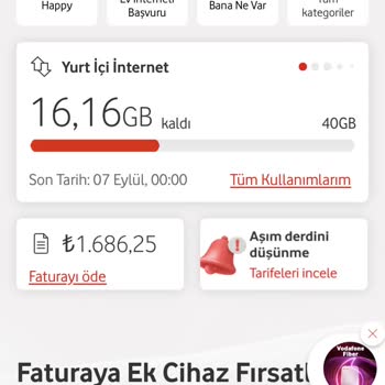 Vodafone Red Sınırsız Sosyal Medya Paketi Faturasında Beklenmedik Yüksek Ücretlendirme Ve Sorunun Çözümsüz Kalması