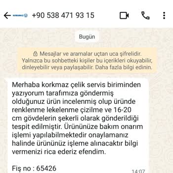 İlk Kullanımda Deforme Olan Tencere Seti İçin Değişim Talebi