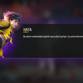 Garena Free Fire Hesabımda Haksız Kısıtlama Nedeniyle Takım Modlarına Giremiyorum