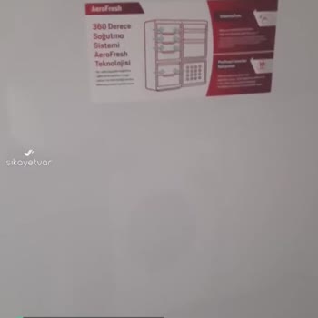 Arçelik Buzdolabı Sıfır Aldım Ama İçi Hasarlı