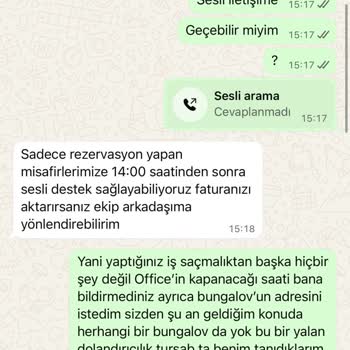 Bungalov Rezervasyonunda Mağduriyet Ve Destek Eksikliği