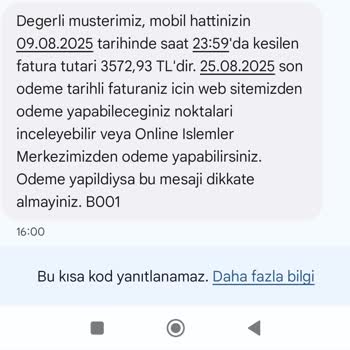 Numara Taşıma Sonrası Açıklanamayan Yüksek Fatura Şoku