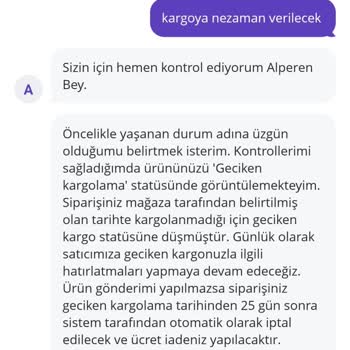 Stokta Olmayan Ürün İçin Sipariş Alındı Mağdur Oldum