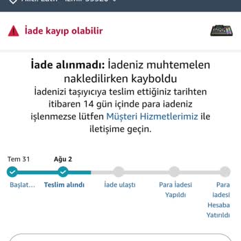 Yüksek Tutarlı İade İşlemi Gecikti, Param Hala Yatırılmadı