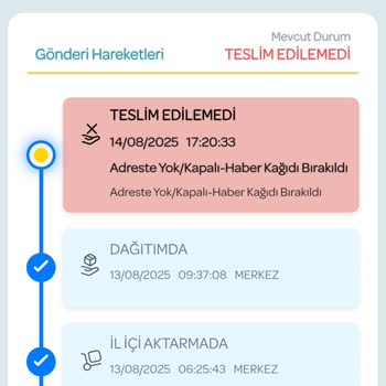 PTT Kargo Teslimatında Yanlış Bilgilendirme Ve Gecikme Mağduriyeti