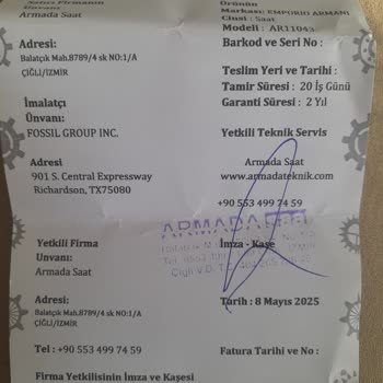 Garanti Belgesi Geçerli Sayılmadı, Ücret Talep Edildi!