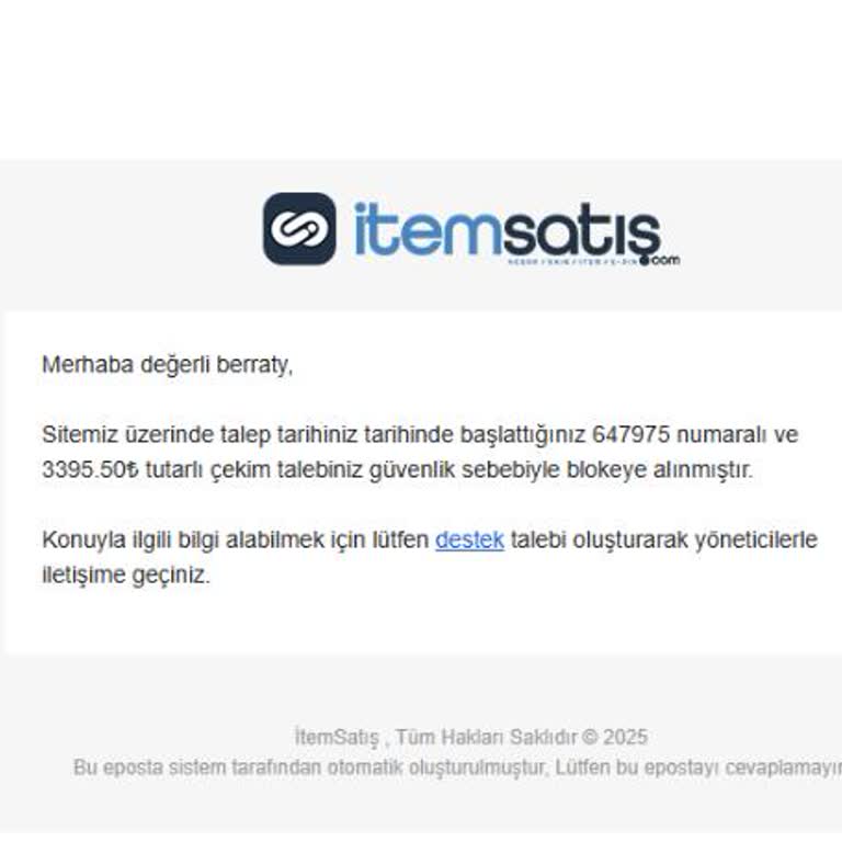 Hesabım Tekrar Kısıtlandı, Param Riskte!