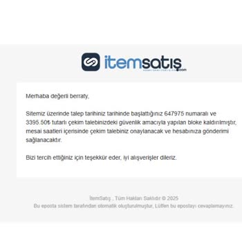 Hesabım Tekrar Kısıtlandı, Param Riskte!