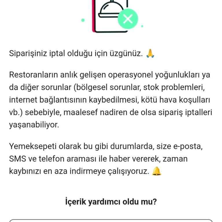 Siparişim İptal Edildi Param İade Edilmedi İletişim Kuramıyorum
