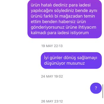 3,5 Aydır Yapılmayan Para İadesi Ve İletişimsizlik Sorunu