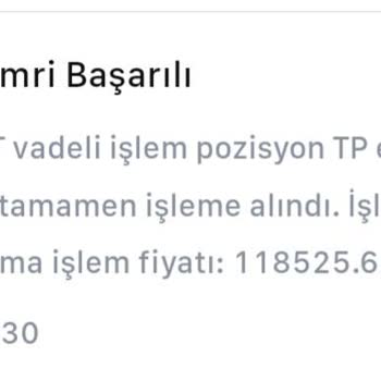 Mexc Platformunda TP Emrinin Yanlış Fiyattan Gerçekleşmesi Sonucu Zarar