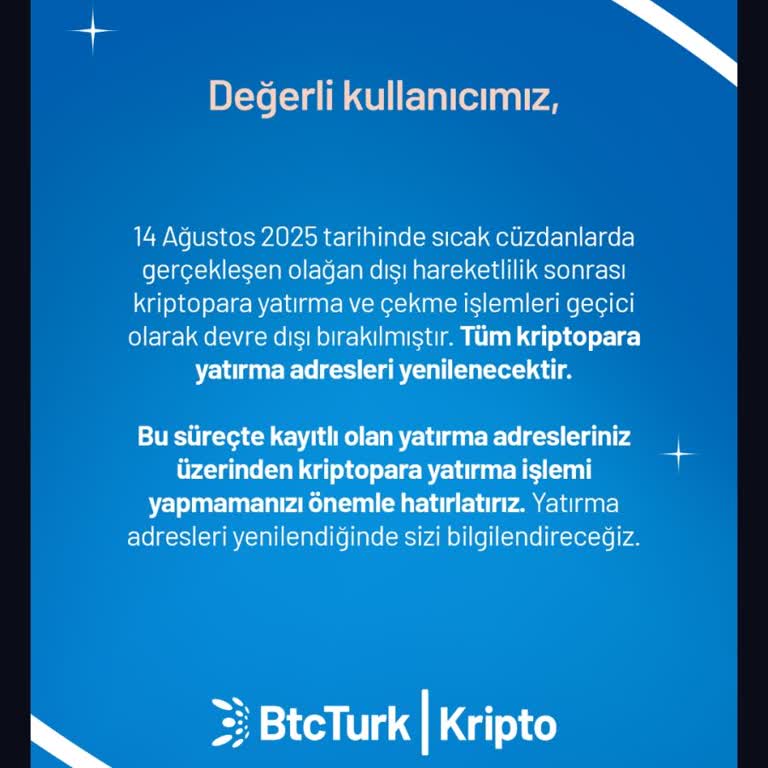 BTCTURK USDT Çekim İşlemi Engellendi, Sorunum Çözülmüyor