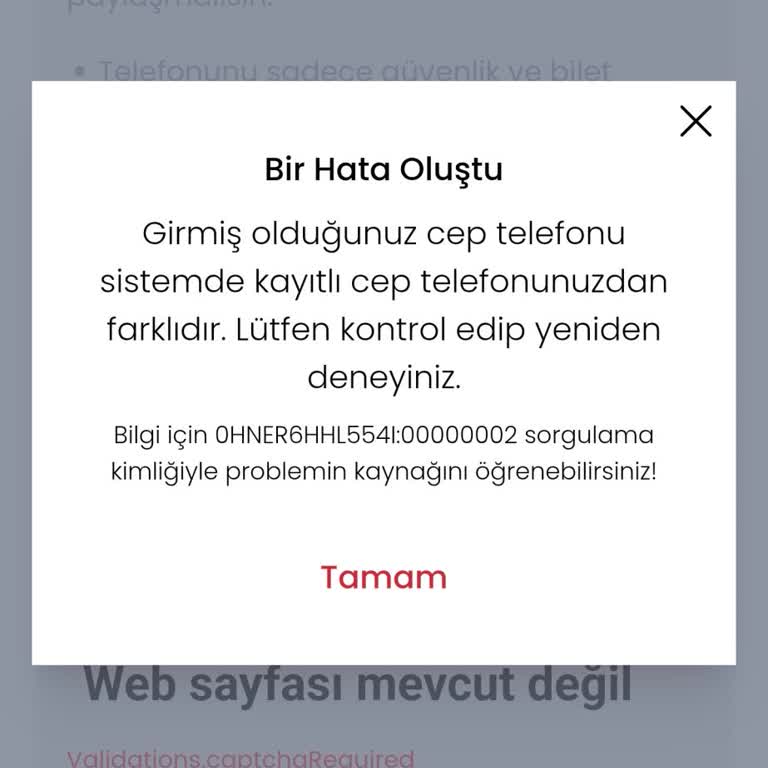 Passolig Mobil Uygulamasında Cep Telefonu Doğrulama Sorunu Ve Başvuru Tamamlanamıyor