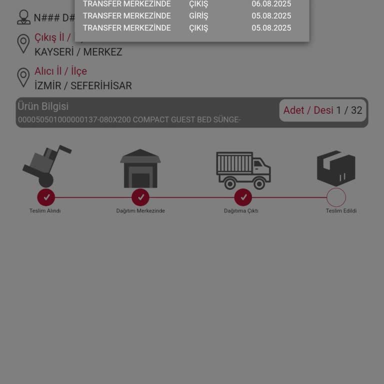 Bir Haftadır Teslim Edilmeyen Misafir Yatağı Ve Yanıltıcı Teslimat Bilgisi