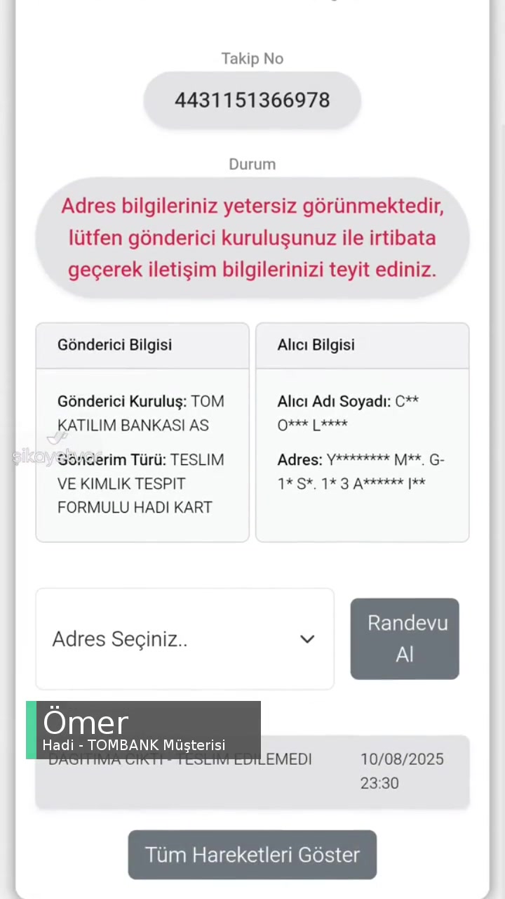 Hadi - Tombank Kartı Talep Ettim Ve 15 Gün Geçti Ve Hala Gelmedi! videonun kapak resmi