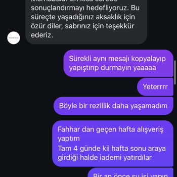 Üç Aydır İade Ücreti Yatırılmıyor, Müşteri Hizmetlerinden Çözüm Alamıyorum