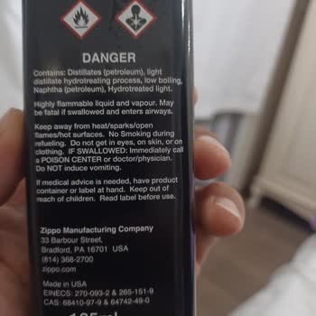 Zippo Çakmak Sıvısı Kullanılamıyor, Ürün Değişimi Veya İade Talebi