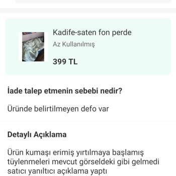 İade Edilen Ürünlerim Kötü Durumda Ve Haksız Para İadesi Yapıldı
