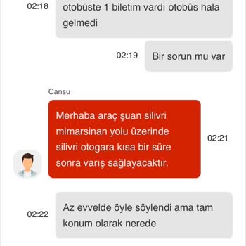 Otobüse Alınmadık Canlı Destek Ve Müşteri Hizmetleri Çözüm Sunmadı
