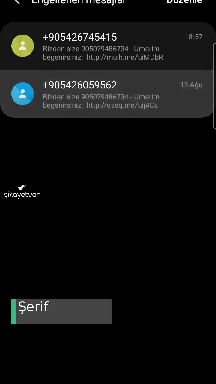 Bilinmeyen Mesajlar Gelmesi videonun kapak resmi