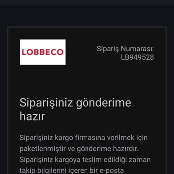 Lobbeco Siparişimin 24 Gündür Teslim Edilmemesi Ve Cevapsız Kalan İletişim Taleplerim