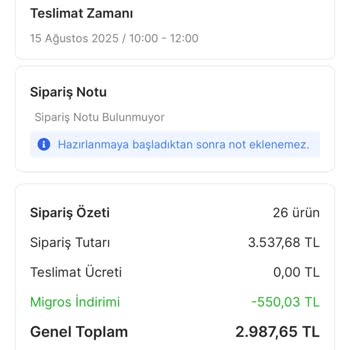 Migros Sanal Market'te Fazla Para Çekildi, İade Talebim Var