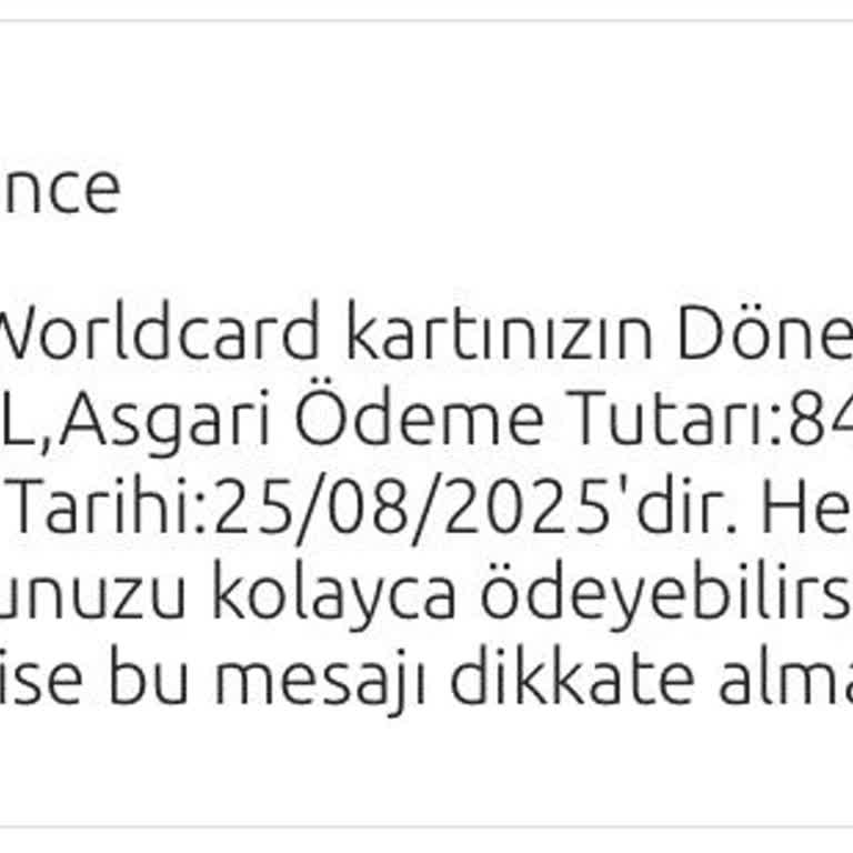 Söz Verilen Aidatsız Karttan Sürpriz 900 TL Aidat Kesintisi!