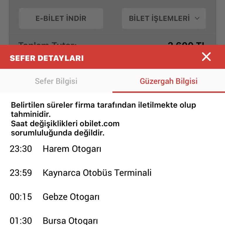Otobüs Gecikmesi Ve İade Talebime Yanıt Alamıyorum