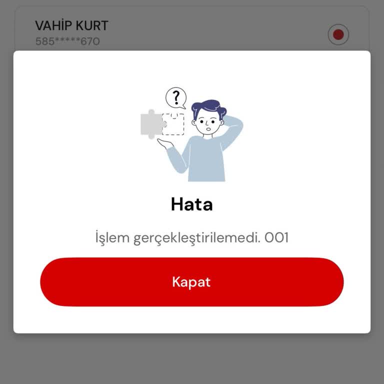 Kombine Transferi Hatası Ve Çözüm Sunulamaması