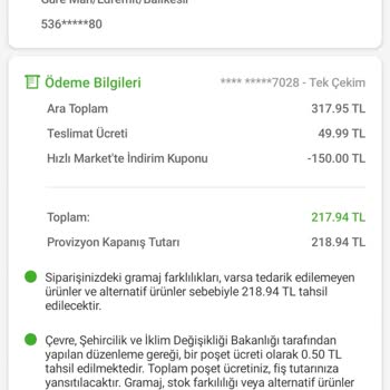 Migros Sanal Market'ten Yaptığım İade 4 Gündür Gerçekleşmedi
