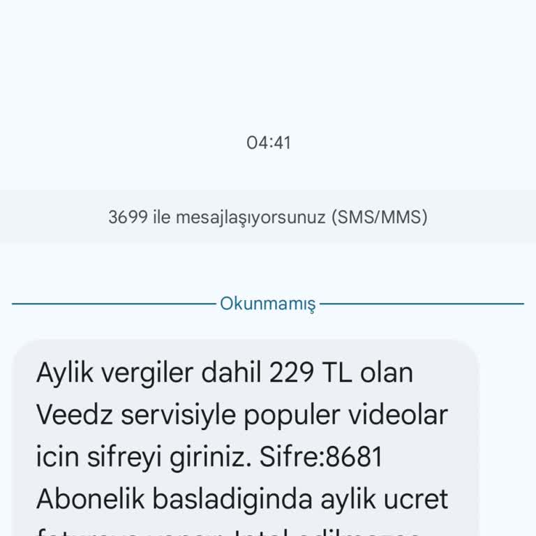 Onayım Olmadan Başlatılan Veedz Aboneliği Nedeniyle Yaşadığım Mağduriyet