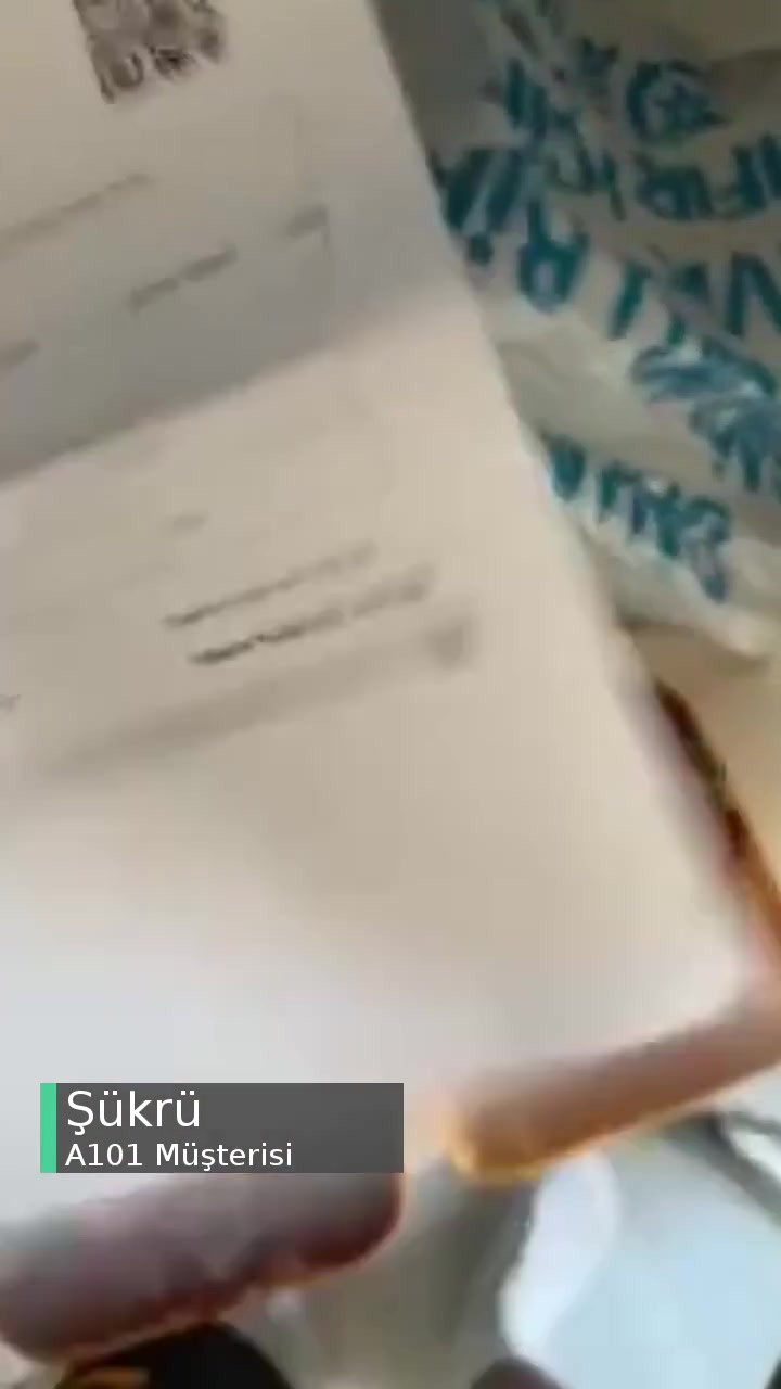A101 Yanlış Ürün Ve Açık Paket videonun kapak resmi