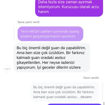 Satıcıdan Sipariş Sonrası İletişimde Kaba Ve İlgisiz Tavır
