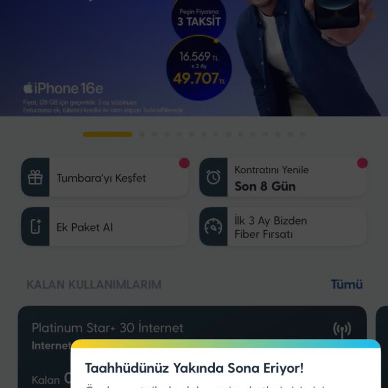 Taahhüt Dönemi Sonunda İnternet Paketimin Sürekli Bitmesi Ve Mağduriyet
