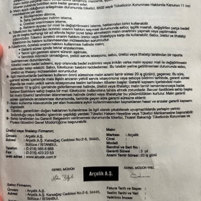 Arçelik Televizyonda Sürekli Ekran Sorunu Ve Yetersiz Servis Desteği