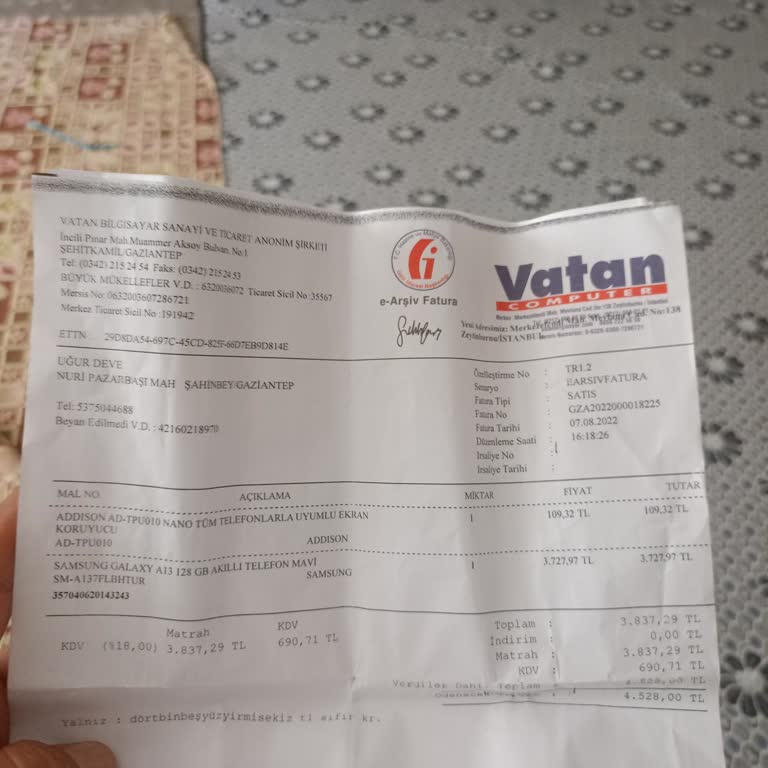 Vatan Bilgisayar'dan Verilen Batarya Değişim Sözü Tutulmadı