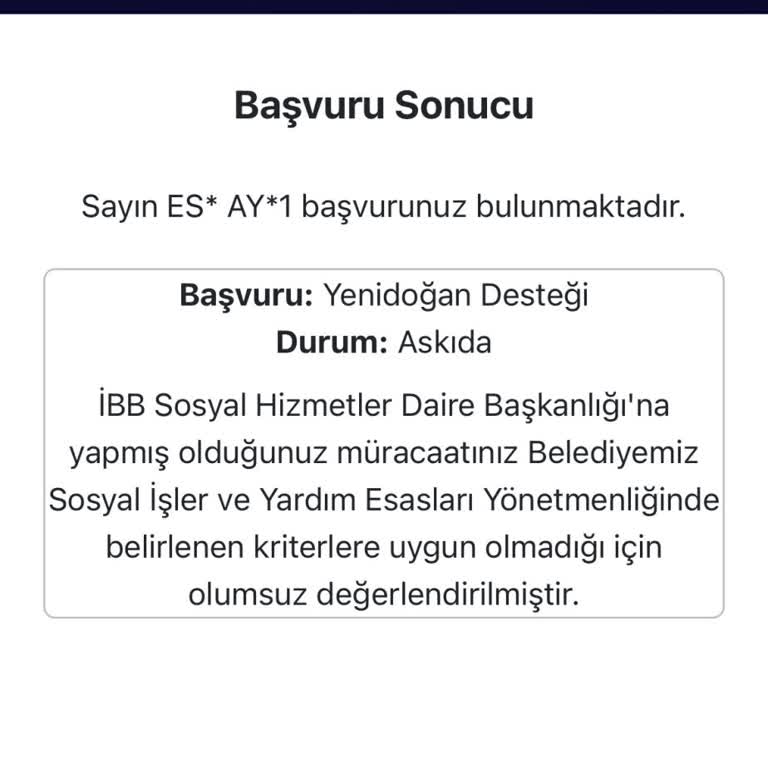 Gerçek İhtiyaç Sahibiyken Sosyal Yardım Başvurumun Reddedilmesine Anlam Veremiyorum