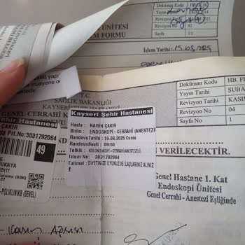 Genel Cerrahi Endoskopi Randevusunda Uzun Bekleme Ve Mağduriyet