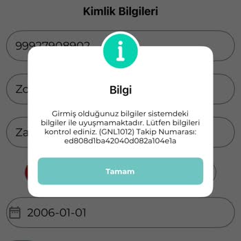 Mars Uygulamasında Üyelik Oluşturulamıyor, Teknik Hata Çözülmüyor