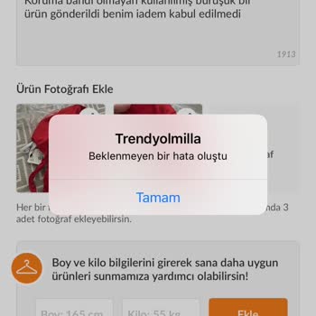 Kullanılmış Ürün Gönderildi, İade Reddedildi