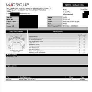 Kuba Brillant 50 Pro Parça Temini Gecikmesi Nedeniyle Mağduriyet