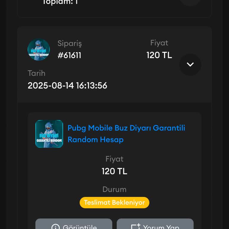 Sipariş Sonrası Bilgi Ve Teslimat Sorunu Yaşadım